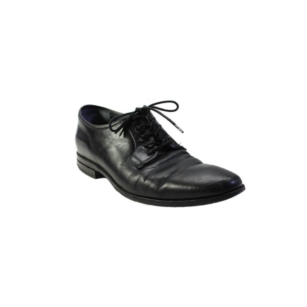 Cole Haan Grand.OS Mens Leather Slip-on Laced Dress Shoes Black Sz 10